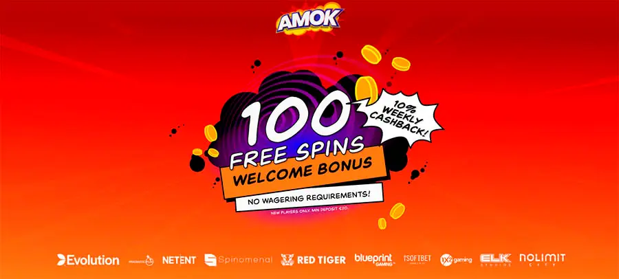 Amok Casino välkomstbonus